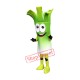 Green Onions Mascot Costume Green Onions Mascot Costume