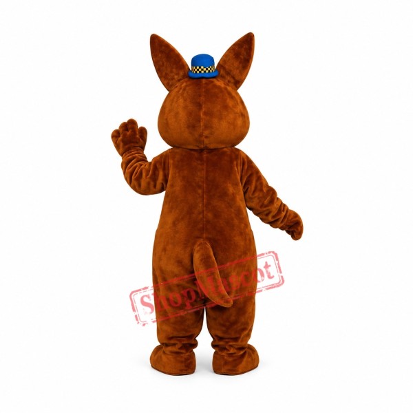 Friendly Realistic Kangaroo Mascot Costume Friendly Realistic Kangaroo Mascot Costume