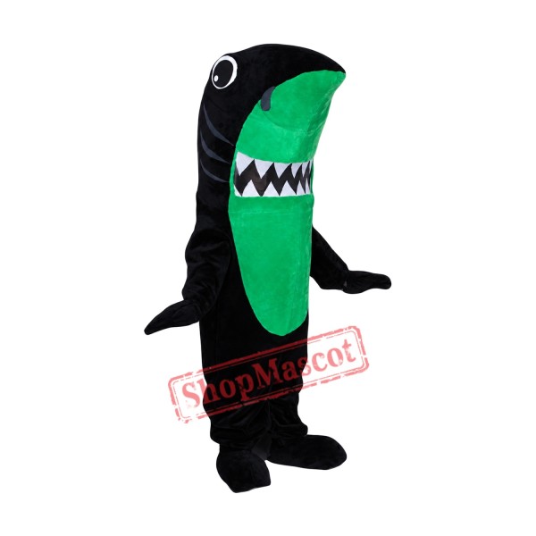 Superb Black Shark Mascot Costume Superb Black Shark Mascot Costume
