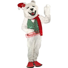 Holiday Bulldog Mascot Costume