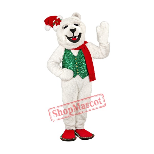 Holiday Bulldog Mascot Costume