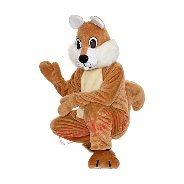 Superb Brown Squirrel Mascot Costume