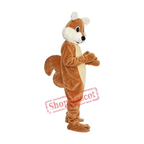 Superb Brown Squirrel Mascot Costume Superb Brown Squirrel Mascot Costume