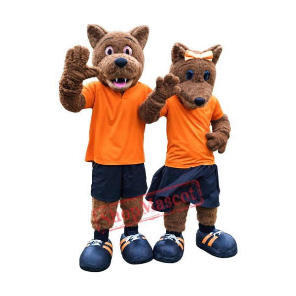 Sport Lightweight Male & Female Wolf Mascot Costume Sport Lightweight Male & Female Wolf Mascot Costume