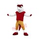Sport Red Horsehair Horse Mascot Costume
