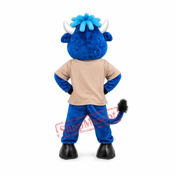Sport Lightweight Blue Bull Mascot Costume Sport Lightweight Blue Bull Mascot Costume