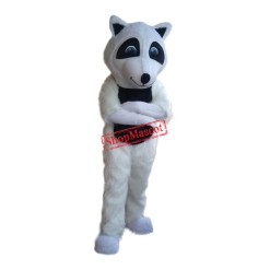 White Lightweight Raccoon Mascot Costume