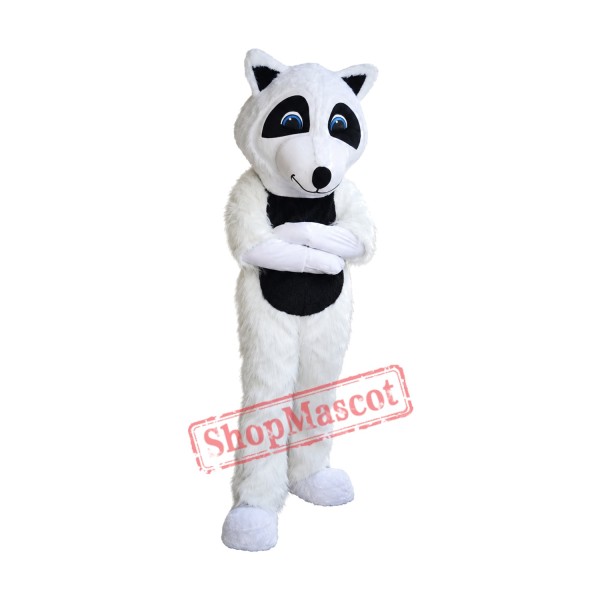 White Lightweight Raccoon Mascot Costume