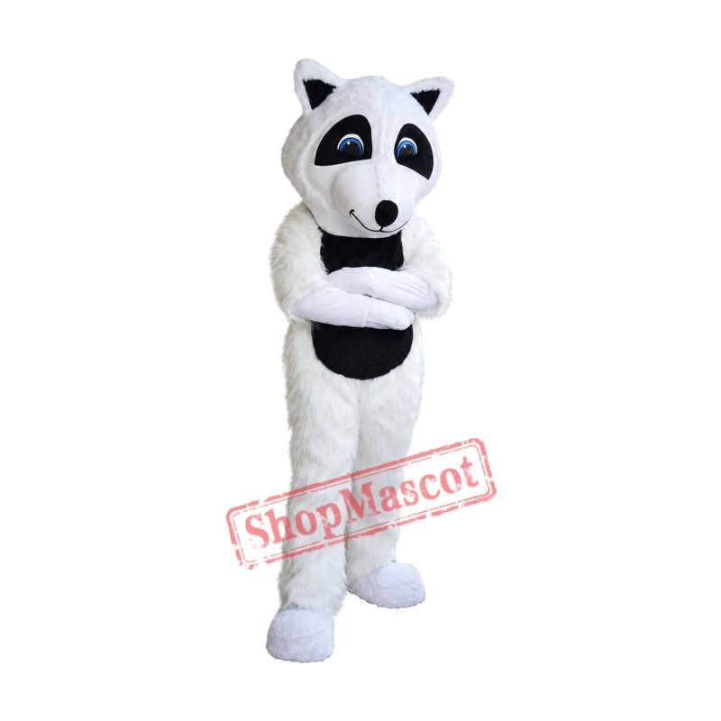 White Lightweight Raccoon Mascot Costume White Lightweight Raccoon Mascot Costume