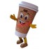 Friendly Cafe Coffee Mascot Costume