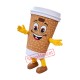 Friendly Cafe Coffee Mascot Costume Friendly Cafe Coffee Mascot Costume