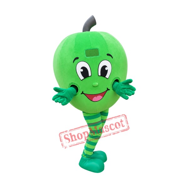 Friendly Lightweight Green Apple Mascot Costume