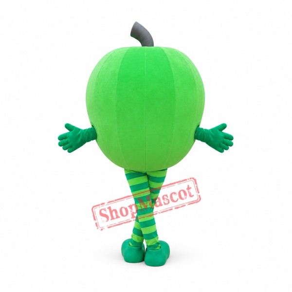 Friendly Lightweight Green Apple Mascot Costume
