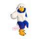 Friendly White & Blue Eagle Mascot Costume