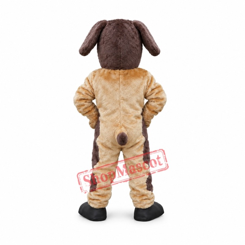 Happy Lightweight Brown Dog Mascot Costume Happy Lightweight Brown Dog Mascot Costume
