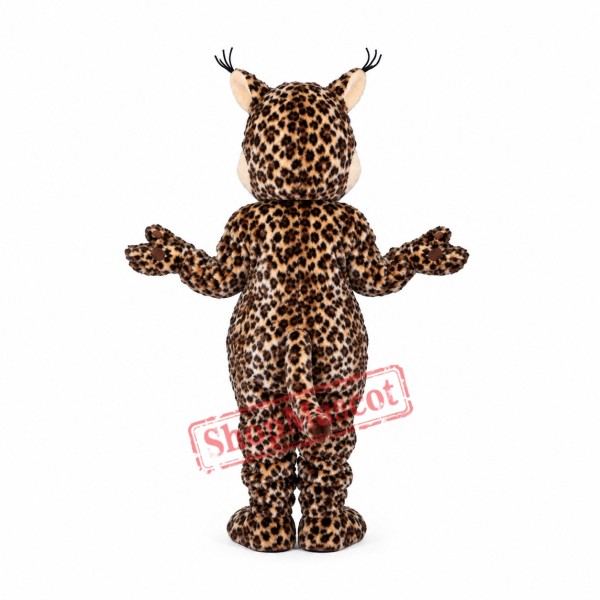 Happy Lightweight Wildcat Mascot Costume Happy Lightweight Wildcat Mascot Costume