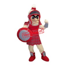 Red Lightweight Spartan Mascot Costume