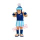 Friendly Lightweight Blue Spartan Mascot Costume