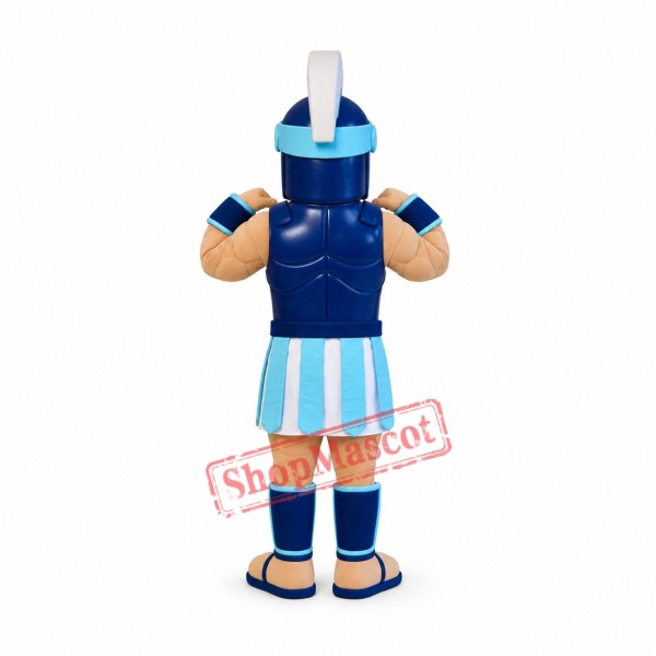 Friendly Lightweight Blue Spartan Mascot Costume