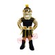 Friendly Lightweight Black Spartan Mascot Costume
