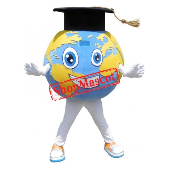 Happy Lightweight Globe Mascot Costume