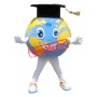 Happy Lightweight Globe Mascot Costume