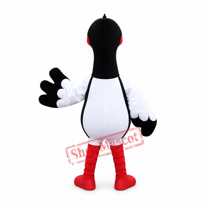 Superb Black Stork Mascot Costume