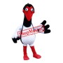 Superb Black Stork Mascot Costume