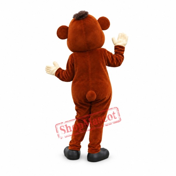 Happy Realistic Monkey Mascot Costume
