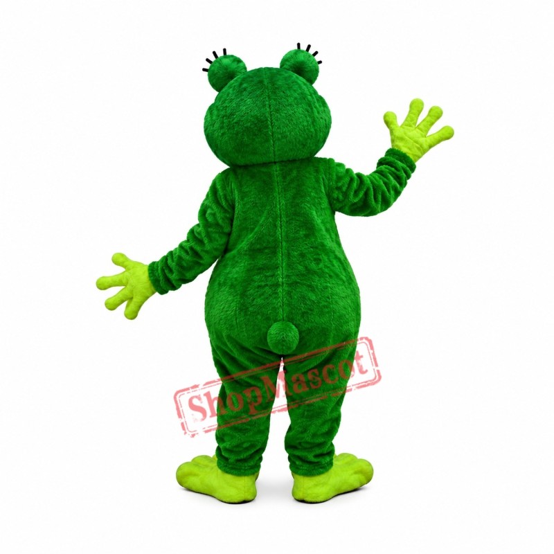 Friendly Realistic Frog Mascot Costume Friendly Realistic Frog Mascot Costume