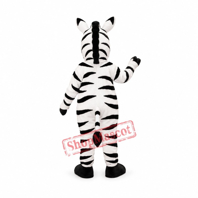 Friendly Realistic Zebra Mascot Costume Friendly Realistic Zebra Mascot Costume