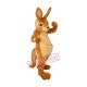 Happy Realistic Kangaroo Mascot Costume Happy Realistic Kangaroo Mascot Costume