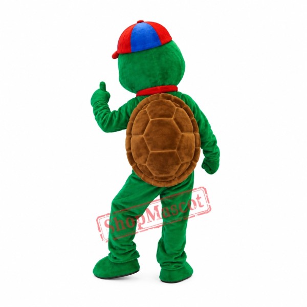 Friendly Realistic Turtle Mascot Costume Friendly Realistic Turtle Mascot Costume