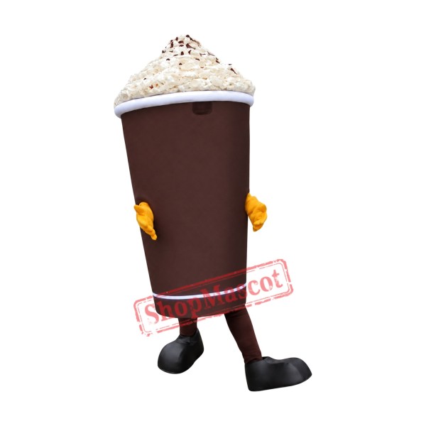 Chocolate Drinking Cup Mascot Costume Chocolate Drinking Cup Mascot Costume