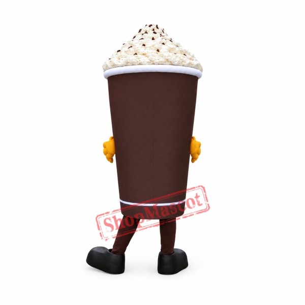 Chocolate Drinking Cup Mascot Costume Chocolate Drinking Cup Mascot Costume