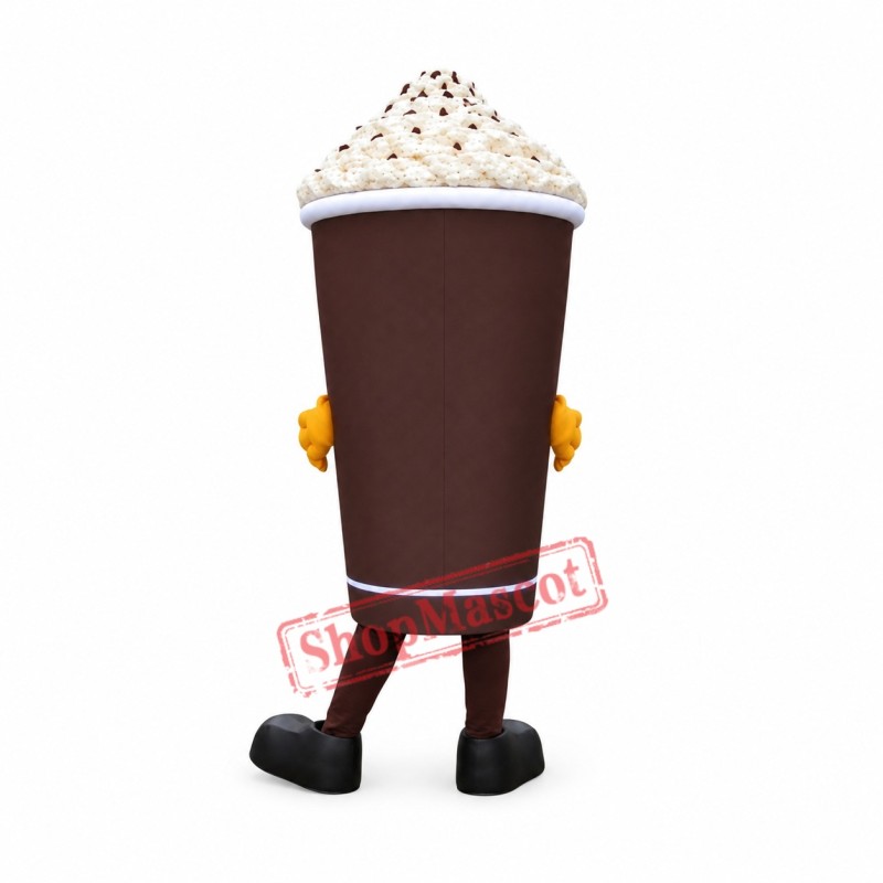 Chocolate Drinking Cup Mascot Costume