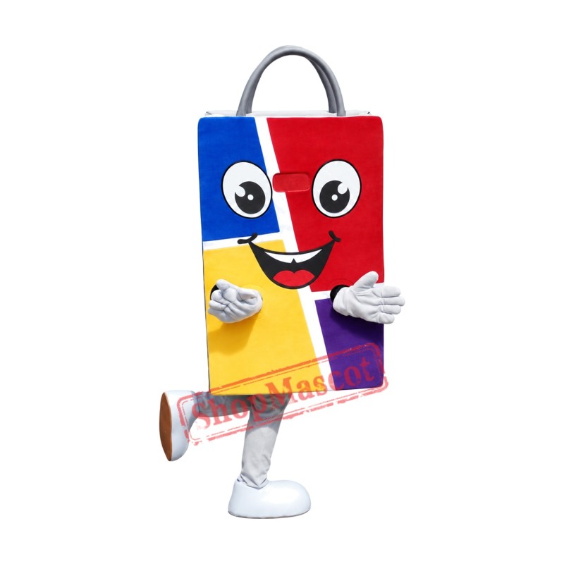Colorful Bag Mascot Costume Colorful Bag Mascot Costume