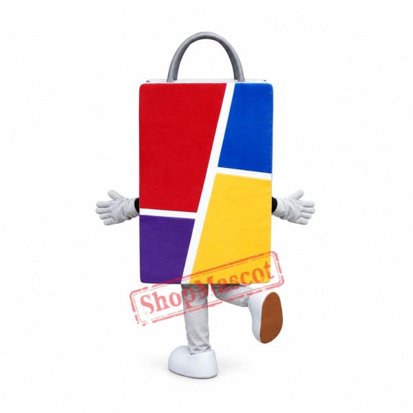Colorful Bag Mascot Costume Colorful Bag Mascot Costume