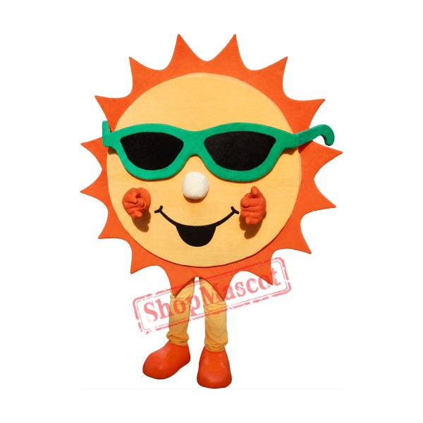 Lovely Realistic Sun Mascot Costume Lovely Realistic Sun Mascot Costume