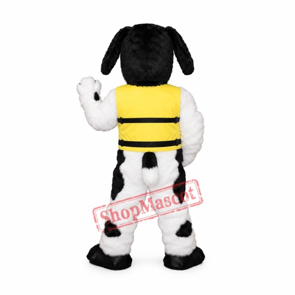 Lovely White & Black Dog Mascot Costume Lovely White & Black Dog Mascot Costume