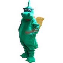 Lovely Green Dragon Mascot Costume