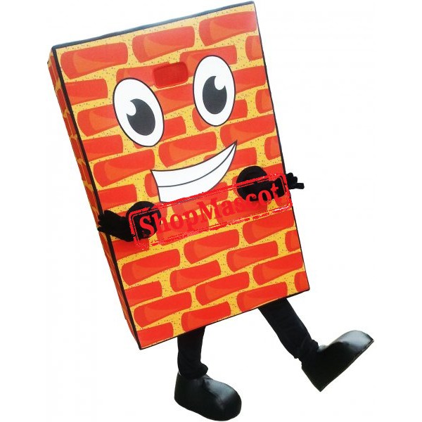Brick Wall Mascot Costume