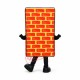Brick Wall Mascot Costume Brick Wall Mascot Costume