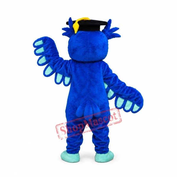 Superb Blue Lightweight Owl Mascot Costume Superb Blue Lightweight Owl Mascot Costume