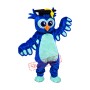 Superb Blue Lightweight Owl Mascot Costume