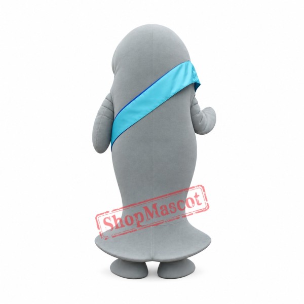 Friendly Manatee Mascot Costume Friendly Manatee Mascot Costume
