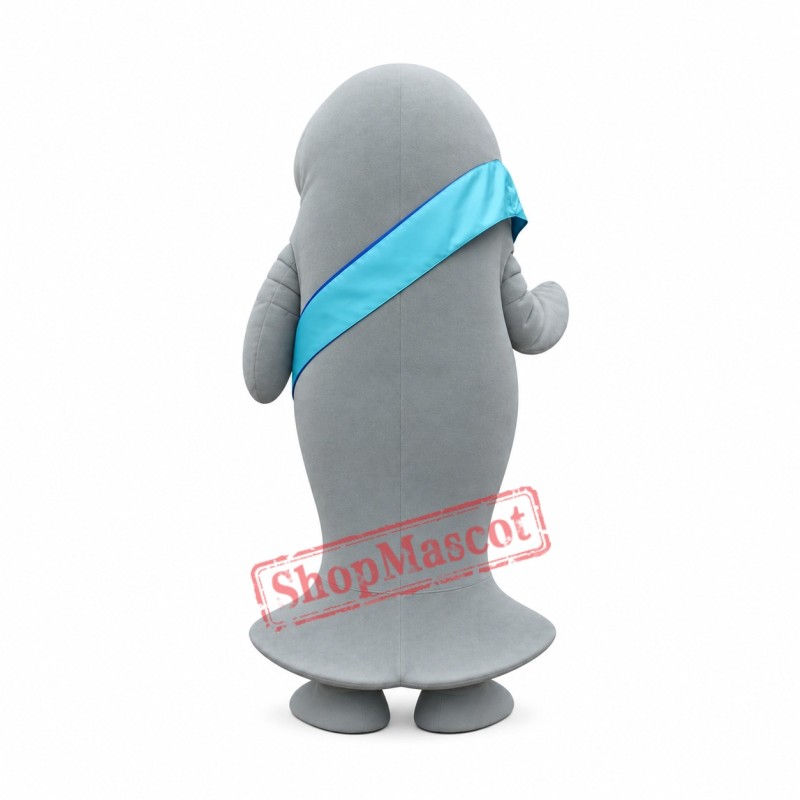 Friendly Manatee Mascot Costume Friendly Manatee Mascot Costume