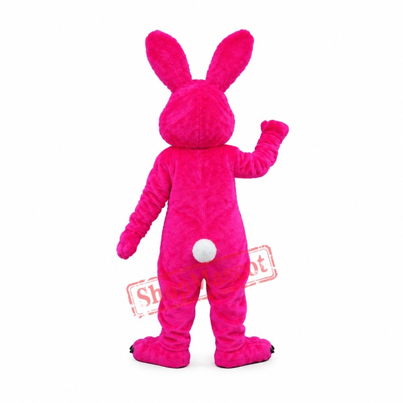 Pink & White Rabiit Mascot Costume Pink & White Rabiit Mascot Costume