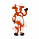 Friendly Yellow Cow Mascot Costume Friendly Yellow Cow Mascot Costume