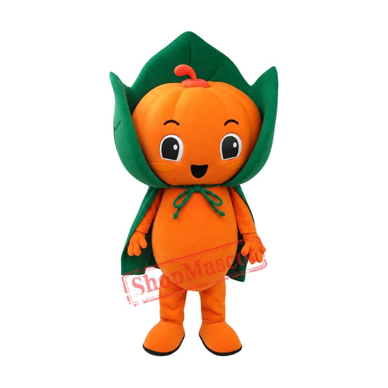 Friendly Pumpkin Boy Mascot Costume Friendly Pumpkin Boy Mascot Costume